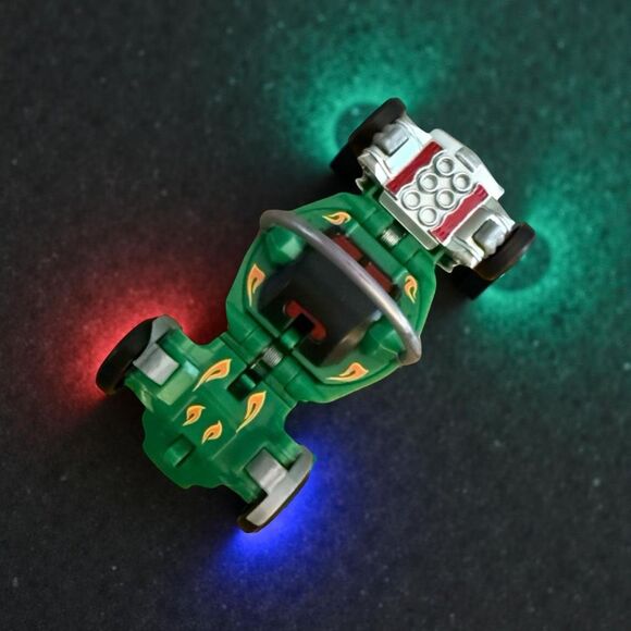 Mattel 2012 Hot Wheels Ballistiks Ball Green Car Toy Tire Fryer Rare Car A9 - Picture 1 of 8